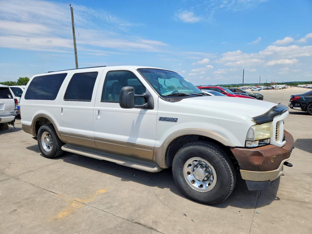 2003 Ford Excursion VIN 1FMNU44F23EA80999 COPART salvage auction — Front End, TX - CERTIFICATE OF TITLE (P), sold $775 on 2026-07-09 (photo 4)