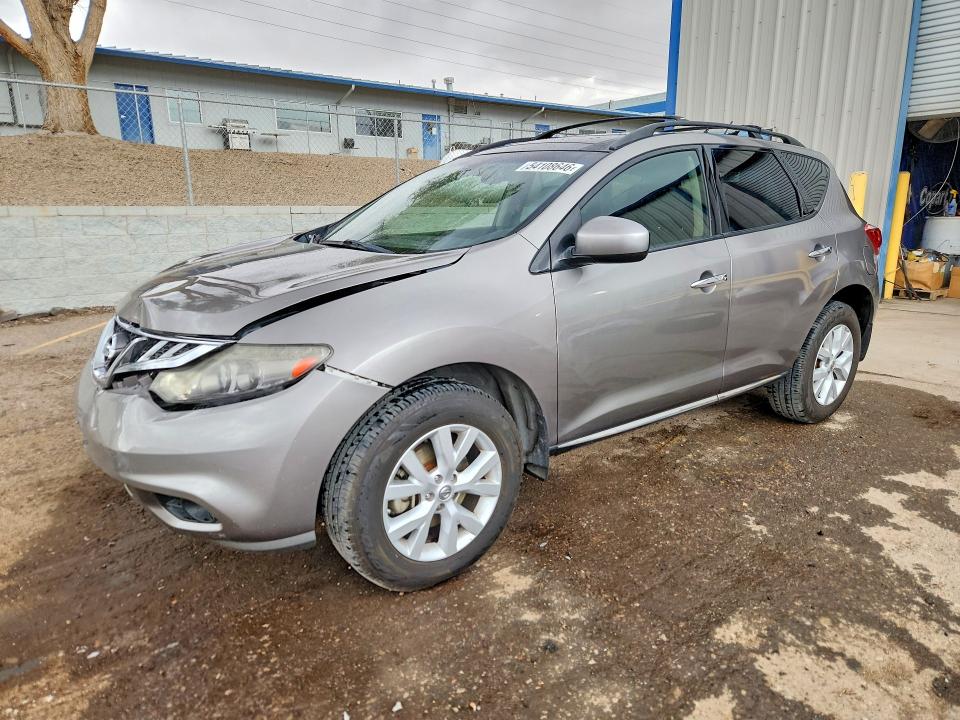 2011 Nissan Murano VIN JN8AZ1MWXBW158994 COPART salvage auction — FRONT END, Nm - Cert Of Title-Salvage, sold $975 on 2026-07-16 (photo 1)