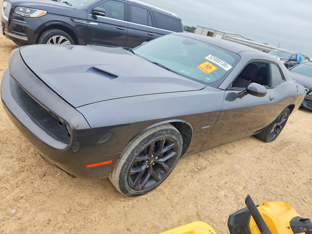 2015 Dodge Challenger VIN 2C3CDZAT5FH855929 COPART salvage auction — Minor Dent/Scratches, TX - CERTIFICATE OF TITLE, sold $3,850 on 2026-07-09 (photo 1)