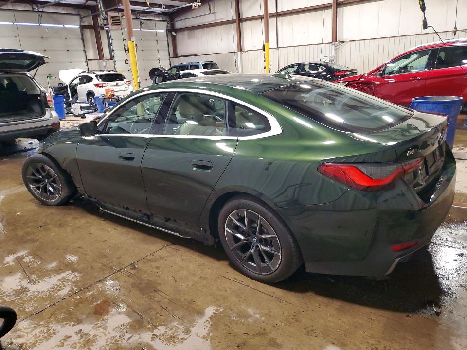 2024 BMW I4 VIN WBY43AW04RFT19111 COPART salvage auction — FRONT END, Pa - Certificate Of Salvage, sold $16,400 on 2026-07-14 (photo 2)