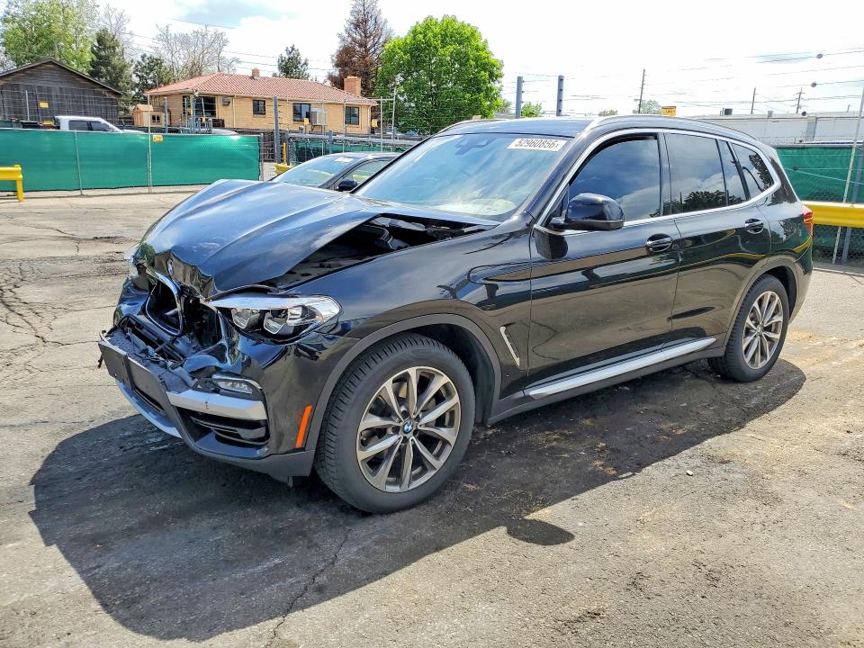 2019 BMW X3 VIN 5UXTR9C59KLP90929 COPART salvage auction — FRONT END, CO - PUBLIC - SALVAGE TITLE (P), sold $7,800 on 2026-07-02 (photo 1)