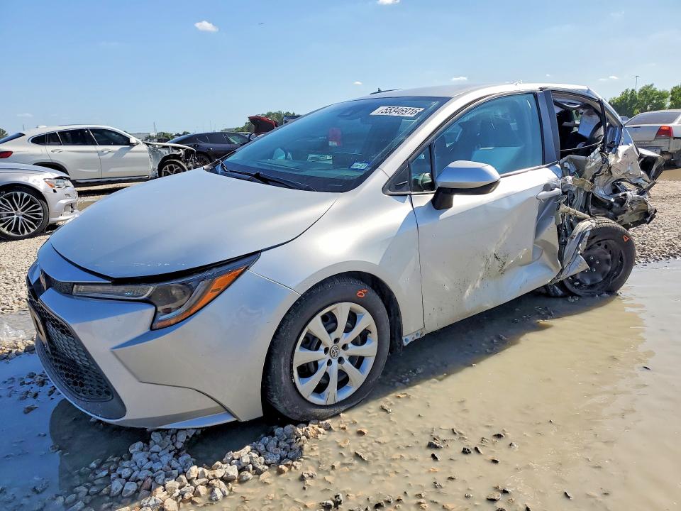 2022 Toyota Corolla VIN 5YFEPMAE0NP332620 COPART salvage auction — REAR END, TX - SALVAGE VEHICLE TITLE, sold $2,750 on 2026-07-28 (photo 1)