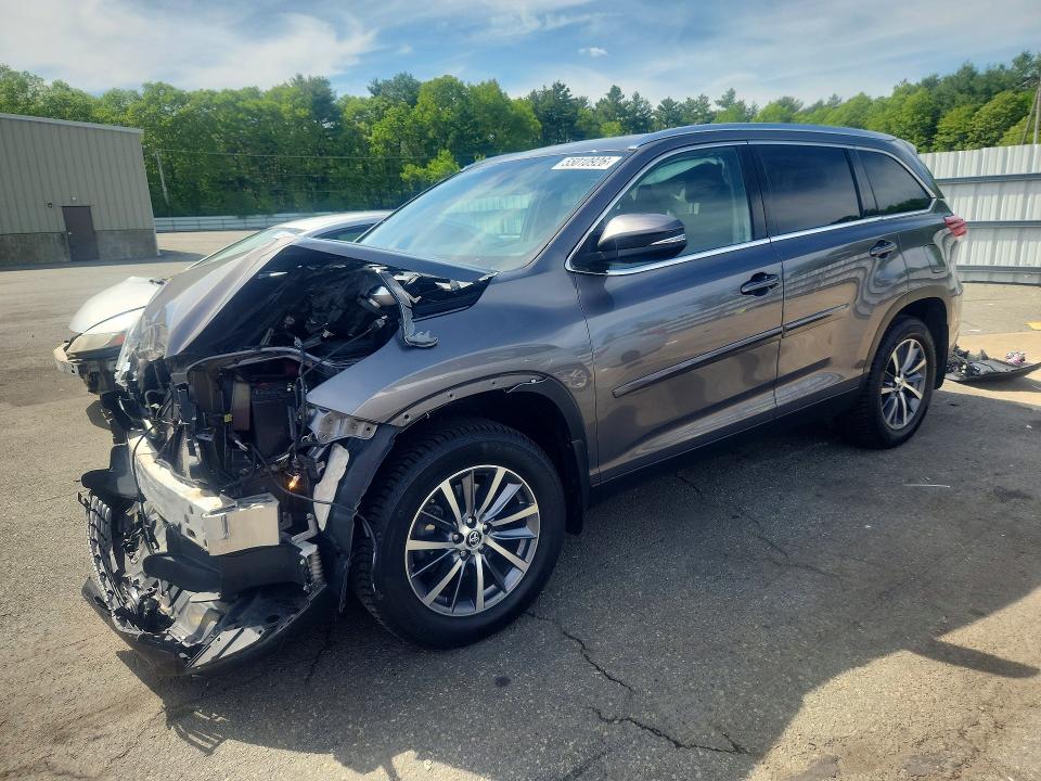 2019 Toyota VIN 5TDJZRFH8KS915464 COPART salvage auction — FRONT END, Ri - Salvage Certificate Of Title, sold $7,500 on 2026-07-16 (photo 1)