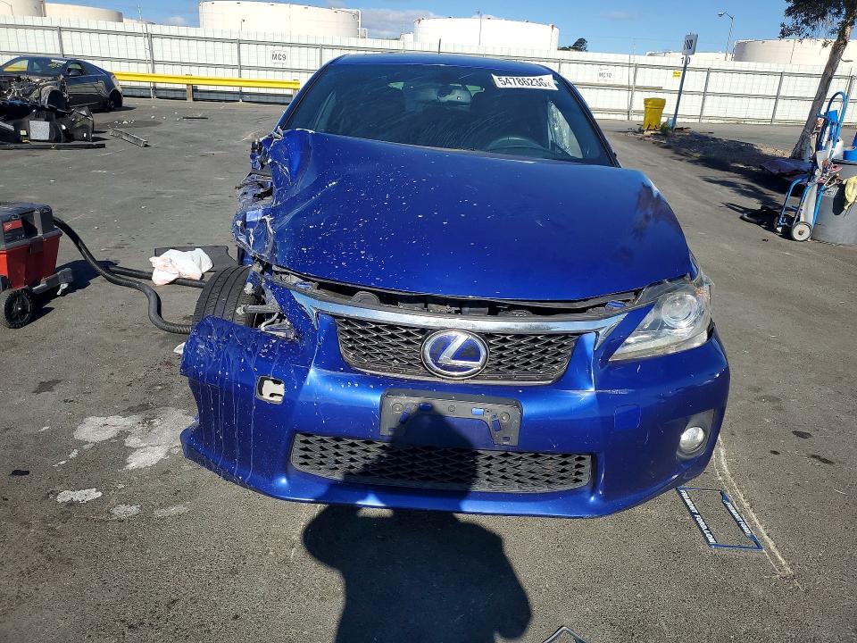 2012 Lexus Ct VIN JTHKD5BH5C2114077 COPART salvage auction — FRONT END, Ca - Salvage Certificate, sold $1,250 on 2026-07-06 (photo 5)