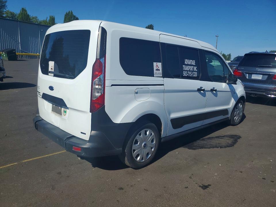 2020 Ford Transit connect VIN NM0GE9E20L1477036 COPART salvage auction — REAR END, Or - Salvage Title Certificate, sold $7,400 on 2026-07-13 (photo 3)