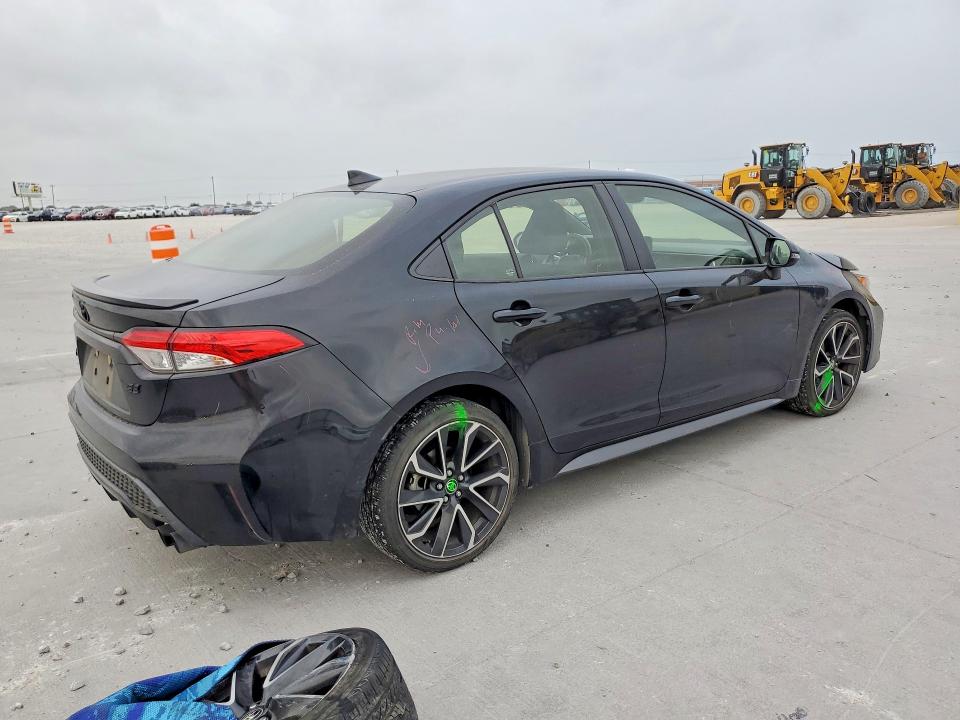 2022 Toyota Corolla VIN JTDS4MCE2NJ098736 COPART salvage auction — FRONT END, Tx - Salvage Vehicle Title, sold $500 on 2026-07-28 (photo 3)