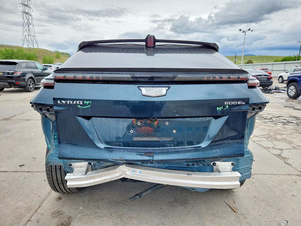 2024 Cadillac Lyriq VIN 1GYKPVRL7RZ142475 COPART salvage auction — REAR END, Co - Salvage Title, sold $1,300 on 2026-07-27 (photo 6)
