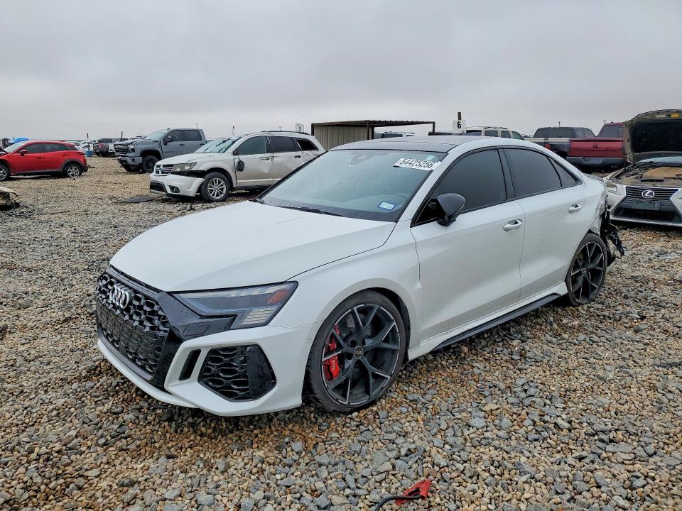 2023 Audi Rs3 VIN WUAG4DGY0PA901298 COPART salvage auction — REAR END, Tx - Salvage Vehicle Title, sold $30,750 on 2026-07-07 (photo 1)