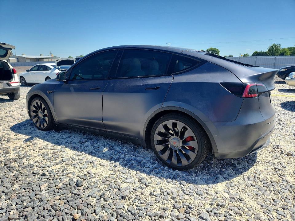 2022 Tesla Model y VIN 7SAYGDEF6NF336573 COPART salvage auction — HAIL, Mo - Certificate Of Title, sold $15,800 on 2026-07-08 (photo 2)