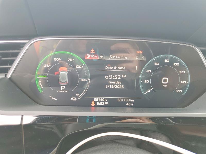 2019 Audi E-tron VIN WA1VAAGE0KB020535 COPART salvage auction — SIDE, Co - Public - Salvage Title, sold $8,800 on 2026-07-23 (photo 9)