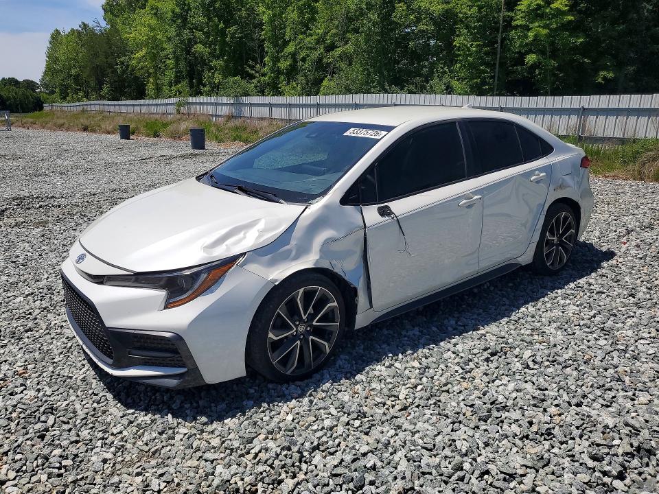 2020 Toyota Corolla VIN JTDS4RCE5LJ051789 COPART salvage auction — SIDE, Nc - Salvage Certificate Of Title, sold $5,800 on 2026-07-22 (photo 1)