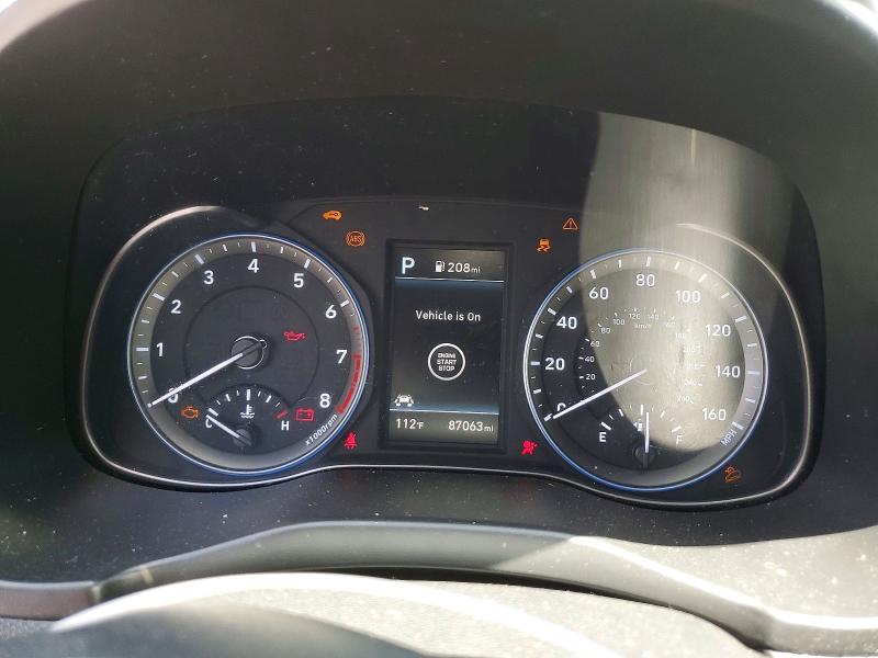 2021 Hyundai Kona VIN KM8K53A54MU692165 COPART salvage auction — FRONT END, Fl - Certificate Of Destruction, sold $2,550 on 2026-07-07 (photo 9)