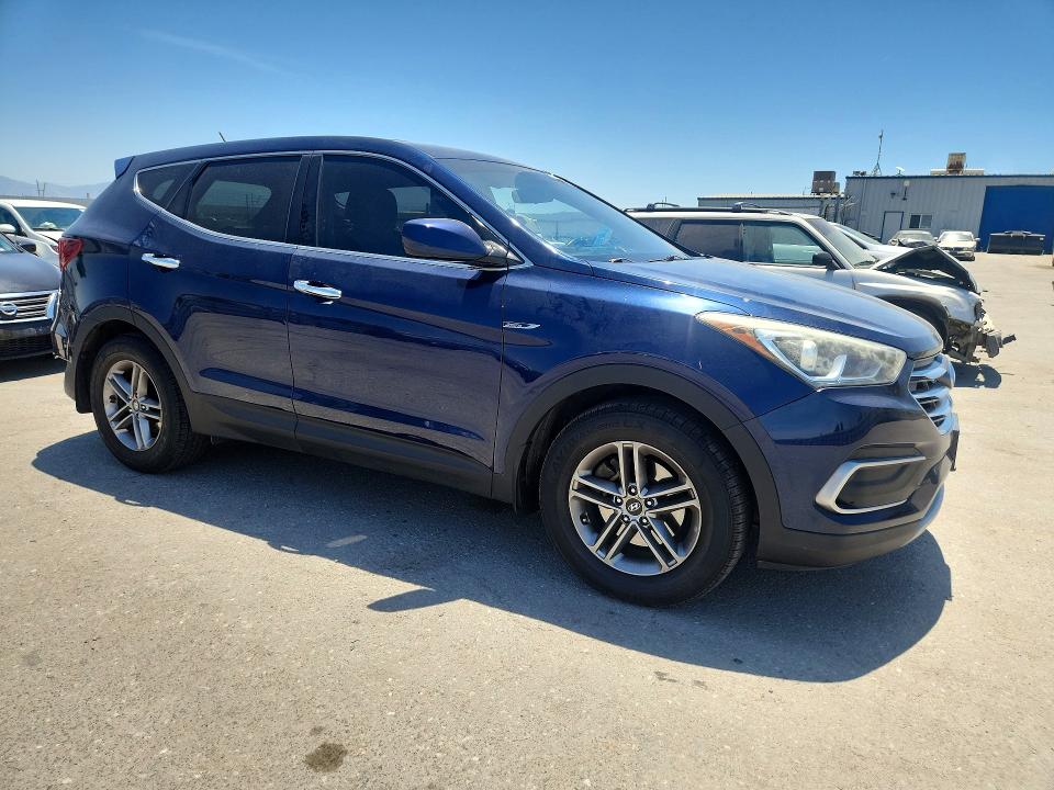 2018 Hyundai Santa fe VIN 5XYZT3LB3JG543092 COPART salvage auction — REAR END, Ca - Salvage Certificate, sold $2,050 on 2026-07-10 (photo 4)