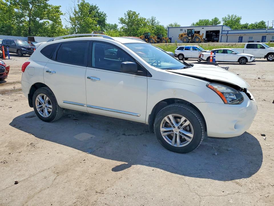 2015 Nissan Rogue VIN JN8AS5MV6FW771591 COPART salvage auction — FRONT END, Wv - Salvage Certificate, sold $1,750 on 2026-07-17 (photo 4)