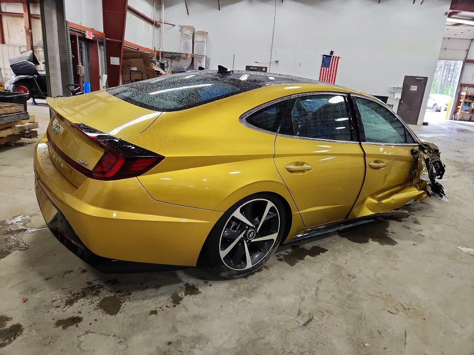 2021 Hyundai Sonata VIN 5NPEJ4J24MH113341 COPART salvage auction — FRONT END, MD - CERT OF SALVAGE > 75% DAMAGE, sold $2,350 on 2026-07-28 (photo 3)