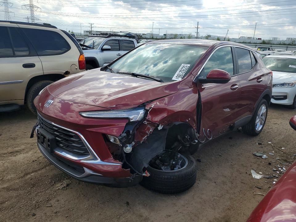 2025 Buick Encore VIN KL4AMCSL0SB116821 COPART salvage auction — FRONT END, Il - Salvage Certificate, sold $6,000 on 2026-07-07 (photo 1)