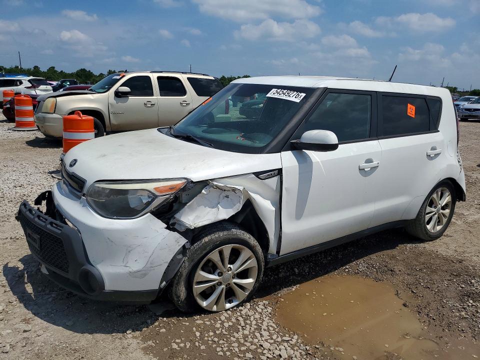 2015 Kia Soul VIN KNDJP3A57F7787315 COPART salvage auction — REAR END, TX - SALVAGE VEHICLE TITLE, sold $1,050 on 2026-07-02 (photo 1)
