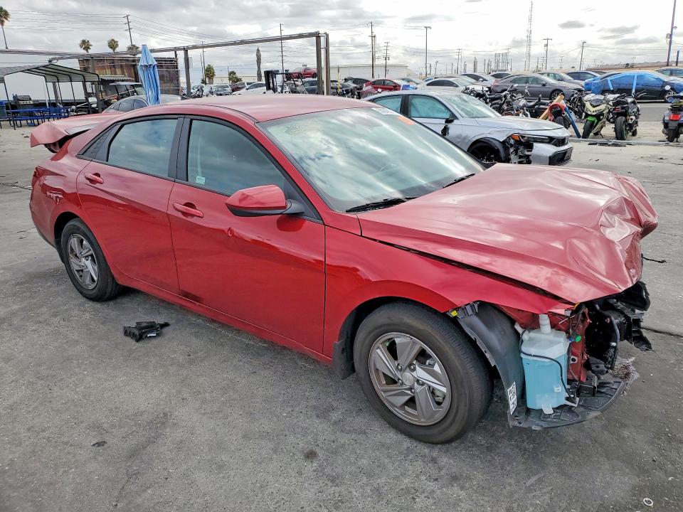 2025 Hyundai Elantra VIN KMHLL4DG0SU051752 COPART salvage auction — FRONT END, Ca - Salvage Certificate, sold $4,150 on 2026-07-22 (photo 4)