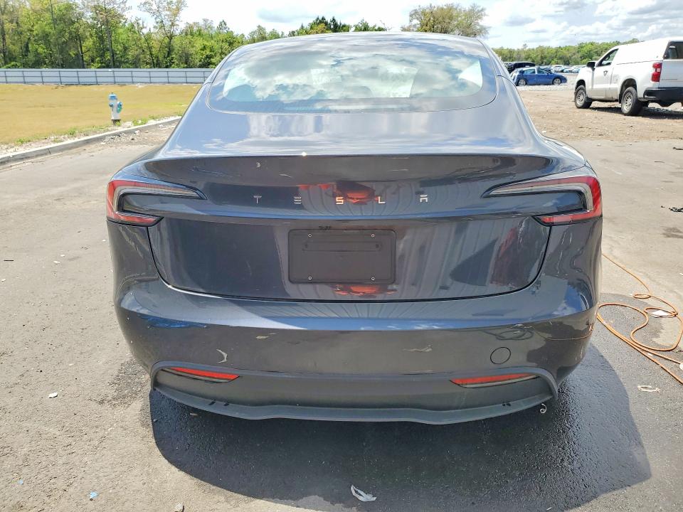 2024 Tesla Model 3 VIN 5YJ3E1EAXRF756164 COPART salvage auction — FRONT END, Fl - Certificate Of Title, sold $9,500 on 2026-07-09 (photo 6)