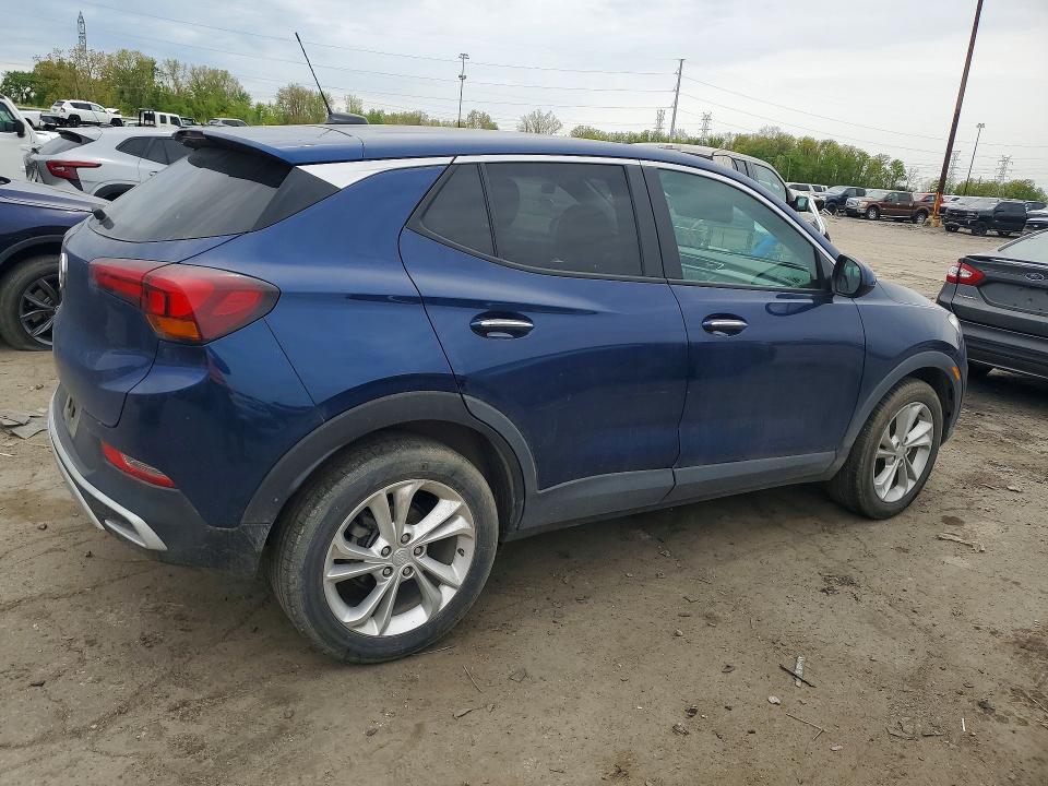 2022 Buick Encore VIN KL4MMBS27NB135112 COPART salvage auction — FRONT END, MI - CERTIFICATE OF TITLE, sold $6,200 on 2026-07-17 (photo 3)