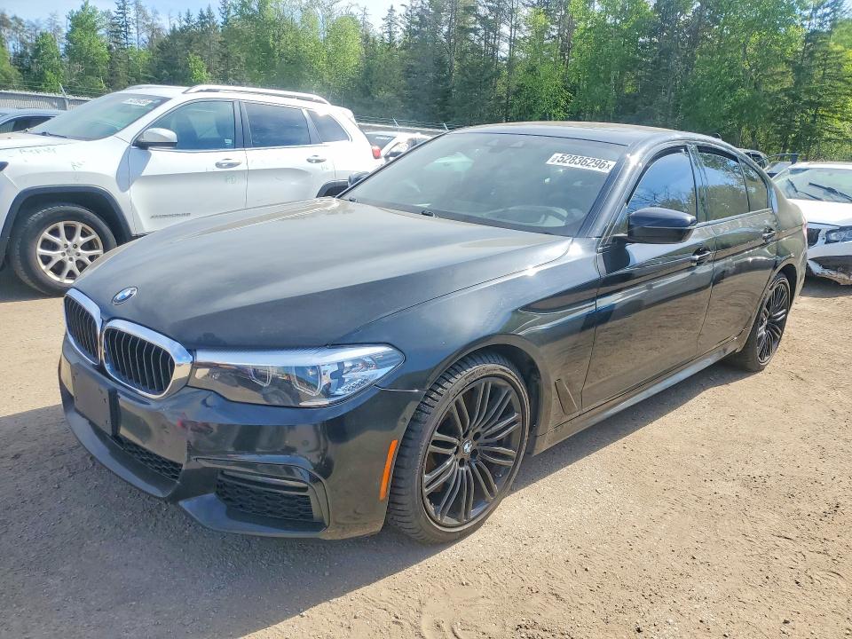 2019 BMW 5 series VIN WBAJE7C52KWW34316 COPART salvage auction — FRONT END, On - Permit No Brand - Unfit, sold $9,300 on 2026-07-30 (photo 1)