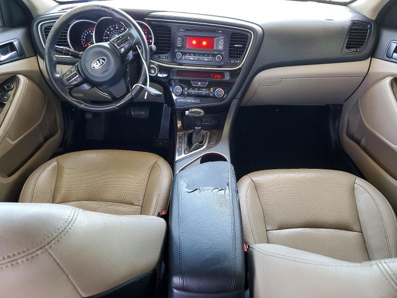 2014 Kia Optima VIN 5XXGN4A74EG320219 COPART salvage auction — FRONT END, Ca - Salvage Certificate, sold $1,100 on 2026-07-16 (photo 8)
