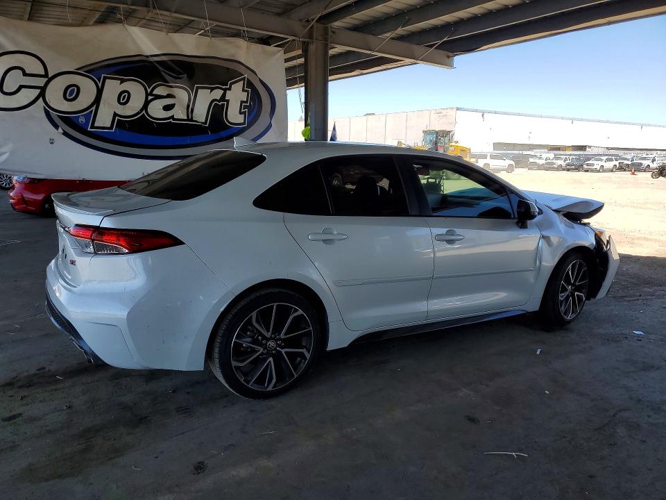 2022 Toyota Corolla VIN JTDS4MCE7NJ087912 COPART salvage auction — FRONT END, Ca - Salvage Certificate, sold $3,700 on 2026-07-09 (photo 3)