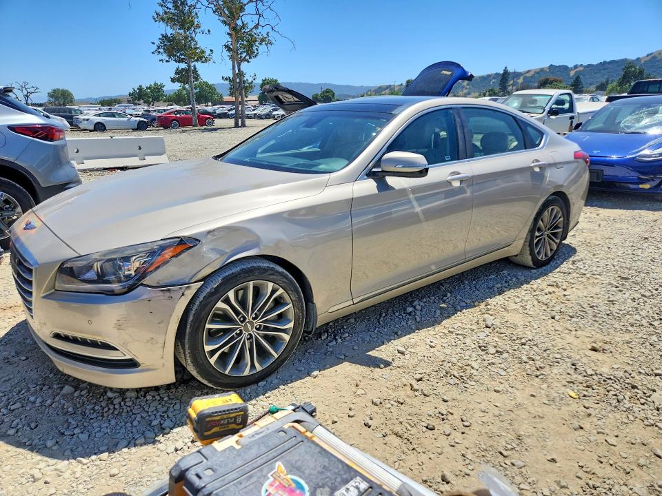 2015 Hyundai Genesis VIN KMHGN4JE3FU079534 — COPART salvage auction photo