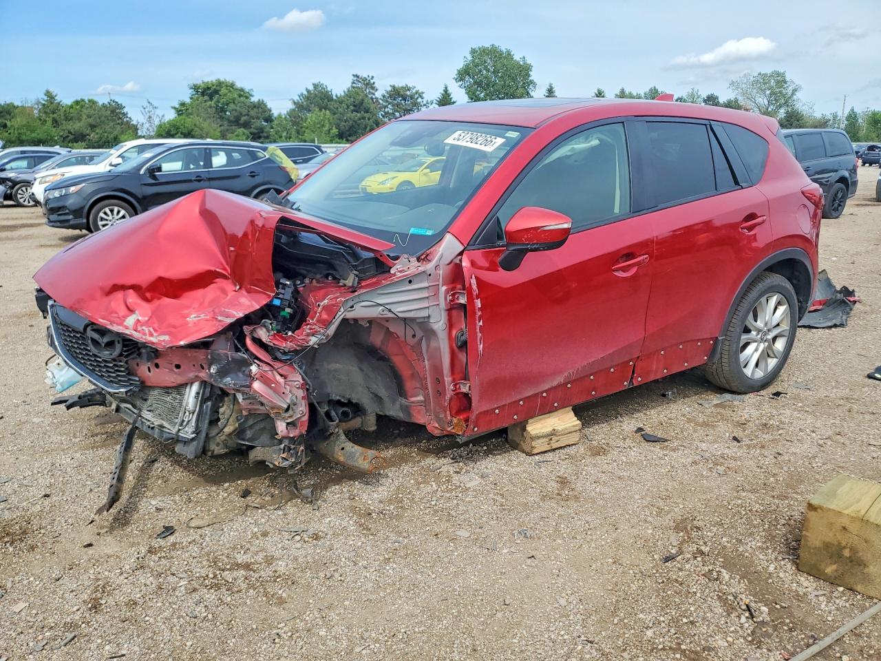 2015 Mazda CX-5 VIN JM3KE4DY6F0467554 COPART salvage auction — Front End, IL - SALVAGE CERTIFICATE, sold $925 on 2026-06-25 (photo 1)