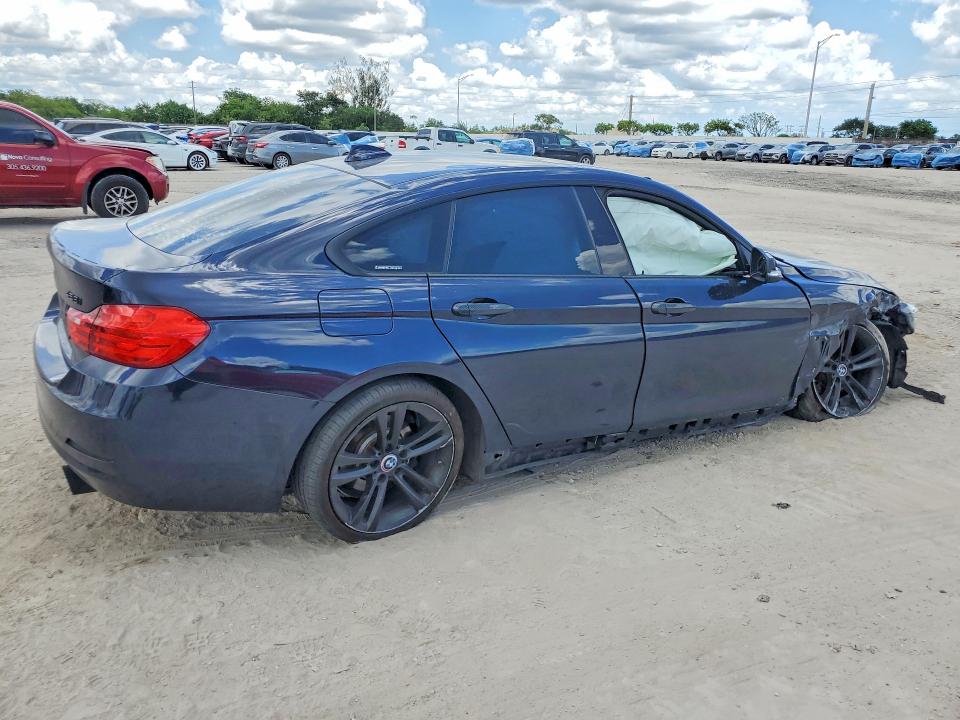 2015 BMW 4er VIN WBA4A9C57FD416765 COPART salvage auction — FRONT END, Fl - Cert Of Title Slvg Rebuildable, sold $800 on 2026-07-20 (photo 3)