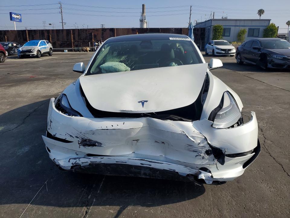2023 Tesla Model 3 VIN 5YJ3E1EAXPF479254 COPART salvage auction — FRONT END, Ca - Salvage Certificate, sold $5,200 on 2026-07-22 (photo 5)
