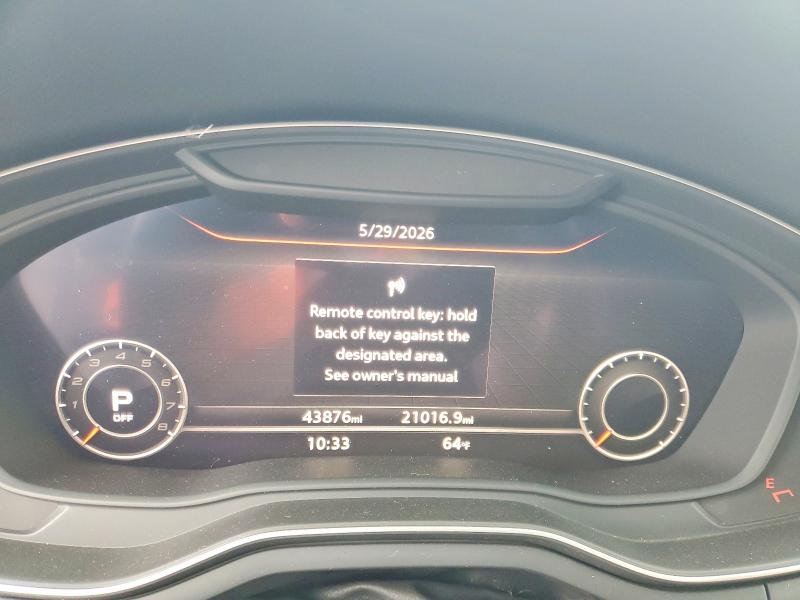 2019 Audi S5 VIN WAUB4CF54KA051982 COPART salvage auction — FRONT END, CA - SALVAGE CERTIFICATE, sold $4,150 on 2026-07-09 (photo 9)
