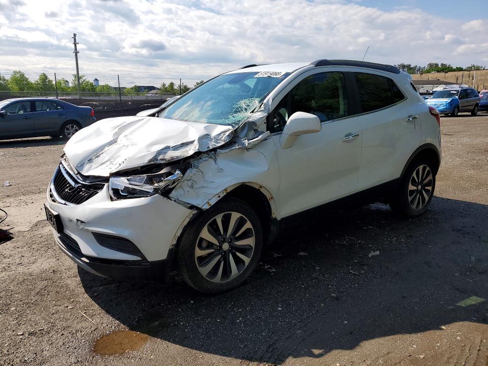 2021 Buick Encore VIN KL4CJESM4MB372114 COPART salvage auction — FRONT END, Md - Cert Of Salvage > 75% Damage, sold $1,550 on 2026-07-07 (photo 1)
