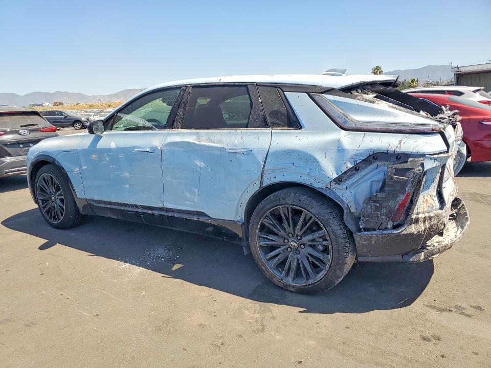 2025 Cadillac Lyriq VIN 1GYKPURL6SZ301910 COPART salvage auction — REAR END, Ca - Salvage Certificate, sold $14,100 on 2026-07-06 (photo 2)