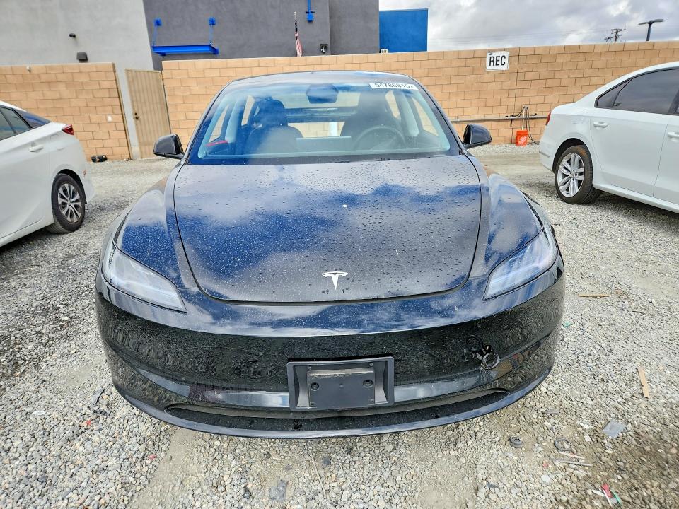 2025 Tesla VIN 5YJ3E1EA2SF018915 COPART salvage auction — REAR END, Ca - Salvage Certificate, sold $11,300 on 2026-07-22 (photo 5)