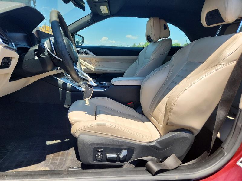 2022 BMW 4 series VIN WBA23AT08NCK16652 COPART salvage auction — FRONT END, PA - CERT OF TITLE, sold $6,100 on 2026-07-24 (photo 7)