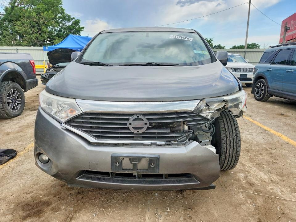 2015 Nissan Quest VIN JN8AE2KP8F9122223 COPART salvage auction — FRONT END, Ny - Mv-907A Salvage Certificate, sold $800 on 2026-07-15 (photo 5)