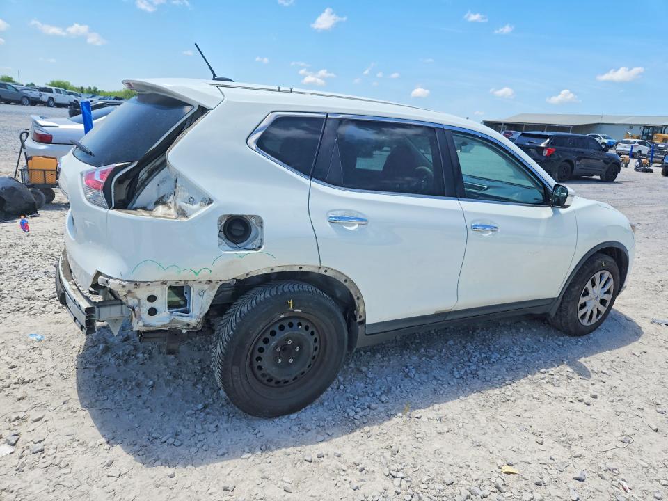 2016 Nissan Rogue VIN KNMAT2MT8GP708610 COPART salvage auction — REAR END, Tn - Salvage Certificate, sold $1,250 on 2026-07-02 (photo 3)