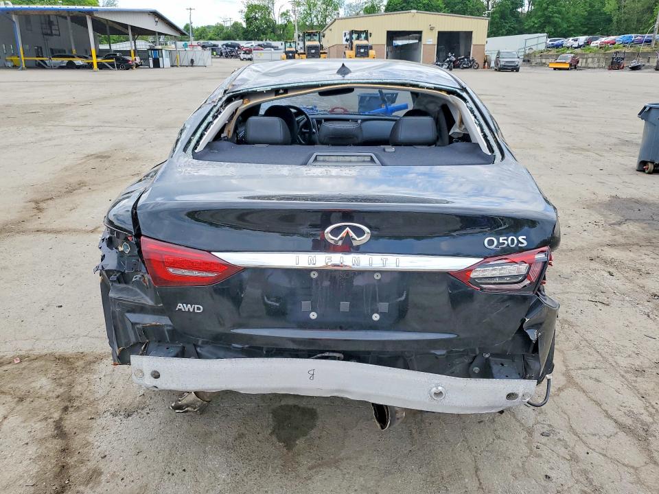 2018 Infiniti Q50 VIN JN1EV7AR2JM441204 COPART salvage auction — REAR END, Ct - Cert Of Title-Salvage (P), sold $1,900 on 2026-07-14 (photo 6)