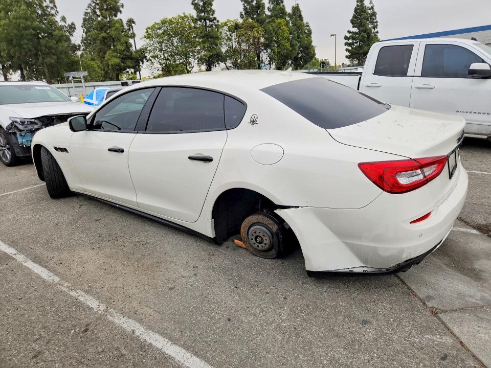 2016 Maserati Quattroporte VIN ZAM56RPA3G1184356 COPART salvage auction — REAR END, Ca - Salvage Certificate, sold $2,950 on 2026-07-02 (photo 2)
