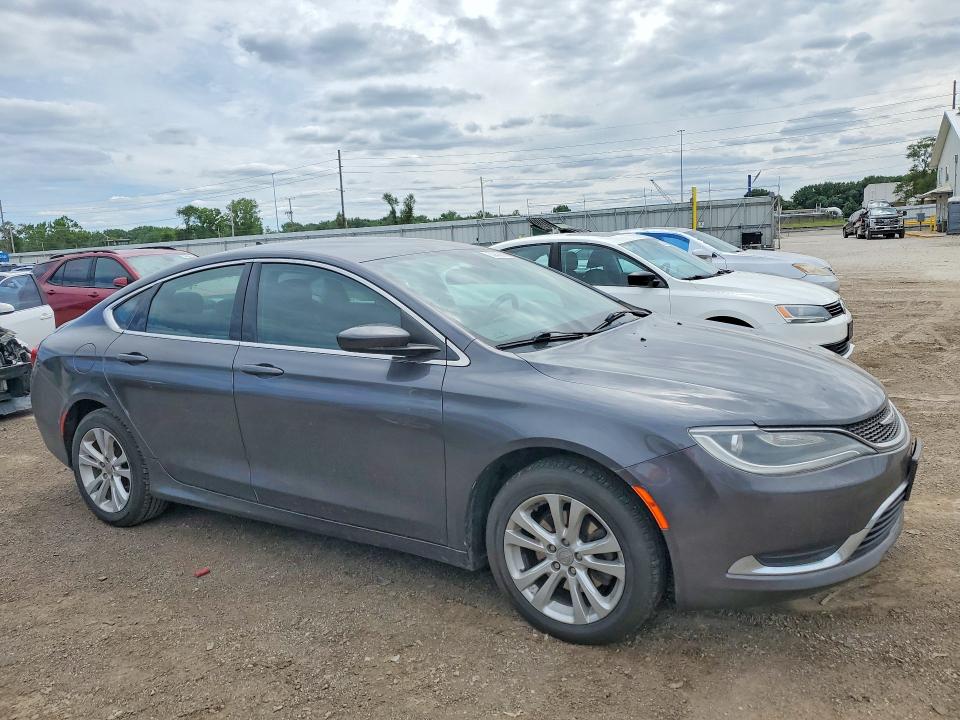 2015 Chrysler 200 VIN 1C3CCCAB3FN605183 COPART salvage auction — HAIL, Ia - Cert Of Title-Salvage Title, sold $1,050 on 2026-07-10 (photo 4)