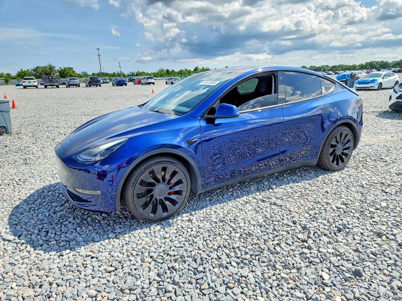 2022 Tesla Model Y VIN 7SAYGDEF3NF372818 COPART salvage auction — Rear End, FL - CERT OF TITLE SLVG REBUILDABLE, sold $12,500 on 2026-07-03 (photo 1)