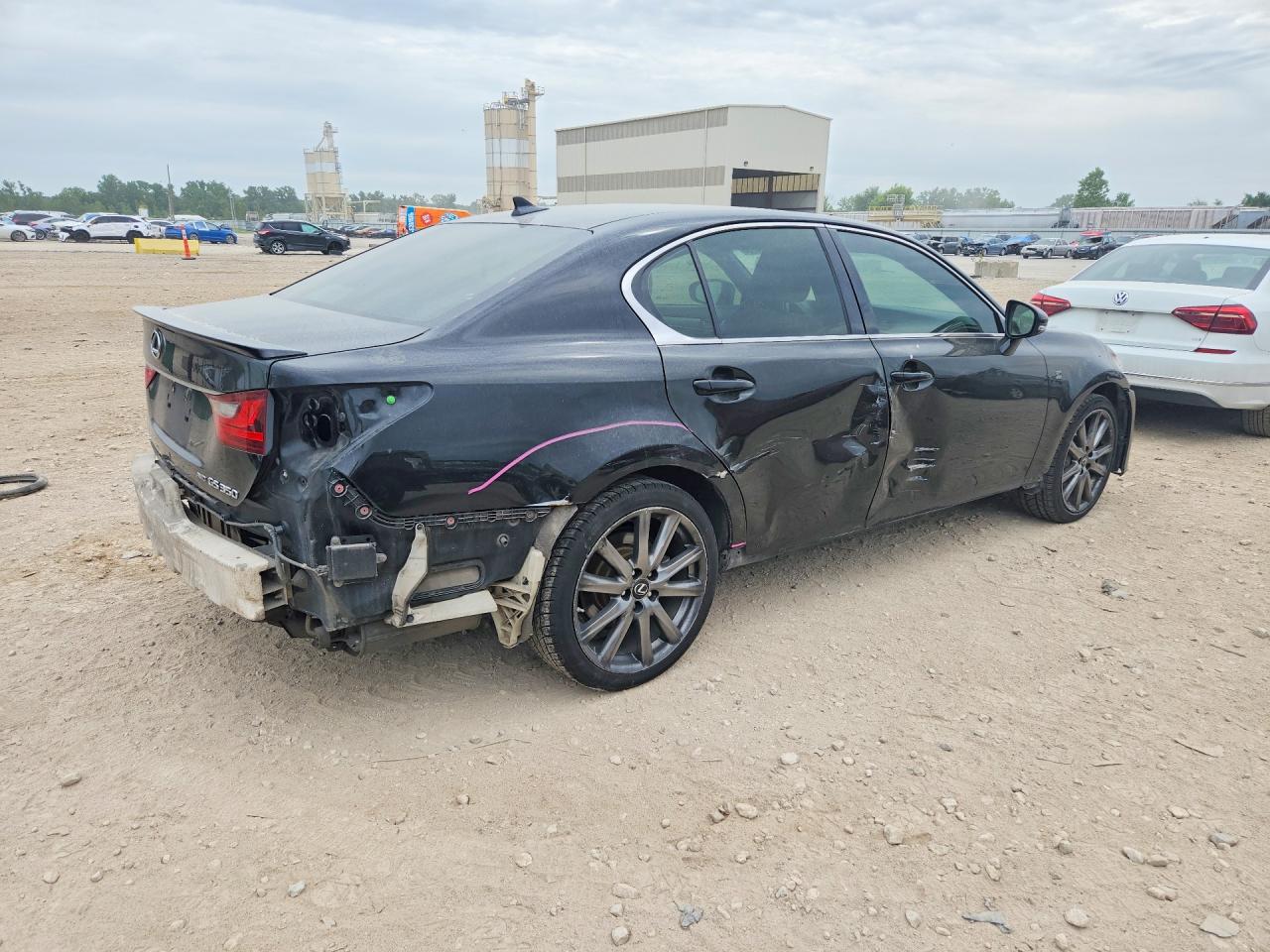 2014 Lexus GS 350 VIN JTHCE1BLXE5023726 COPART salvage auction — Side, MO - SALVAGE CERTIFICATE OF TITLE, sold $1,400 on 2026-07-09 (photo 3)
