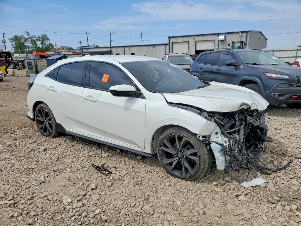 2018 Honda Civic VIN SHHFK7H44JU237418 COPART salvage auction — FRONT END, Il - Salvage Certificate, sold $1,950 on 2026-07-08 (photo 4)