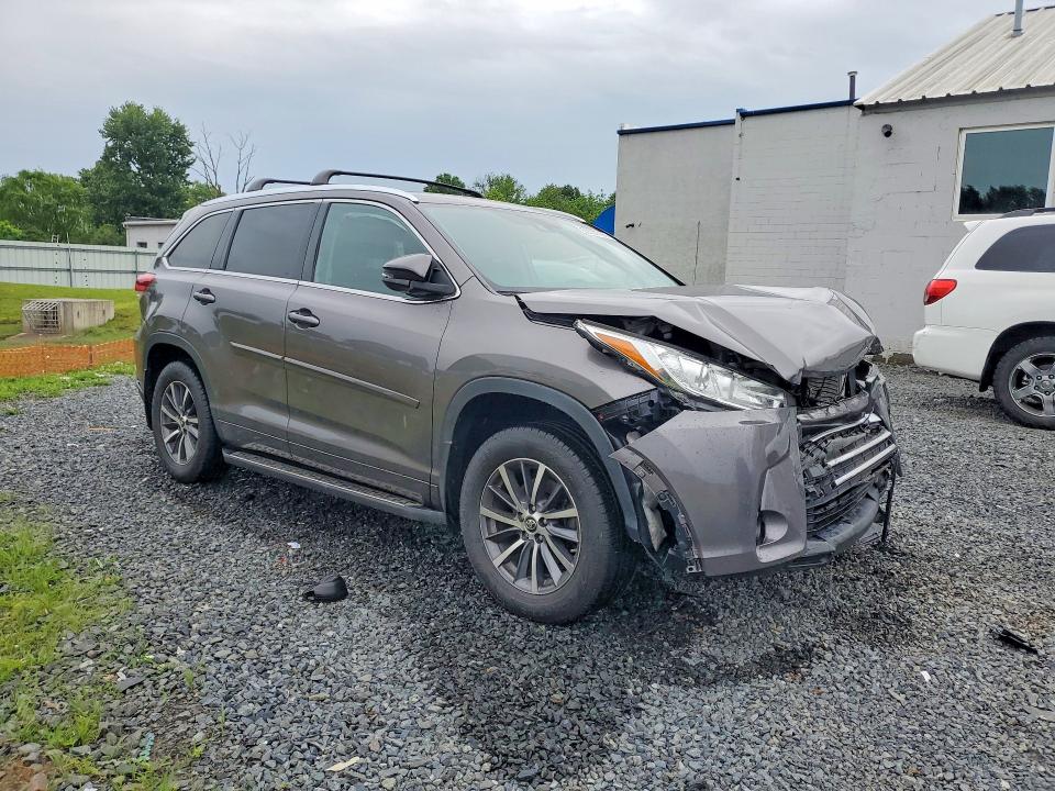 2018 Toyota Highlander VIN 5TDJZRFH8JS554641 COPART salvage auction — FRONT END, Nj - Cert Of Title-Salvage, sold $7,700 on 2026-10-16 (photo 4)