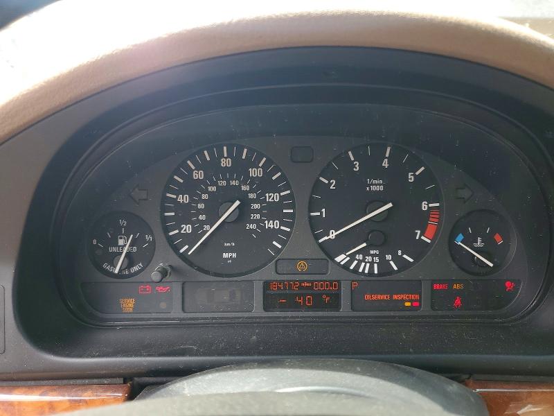 2000 BMW 5 series VIN WBADM6345YGU18707 COPART salvage auction — FRONT END, NE - DIS/DLR/EXP ONLY SALVAGE TITLE, sold $225 on 2026-07-17 (photo 9)