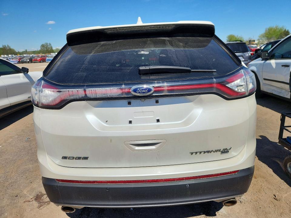 2015 Ford Edge VIN 2FMTK4K81FBB86281 COPART salvage auction — MINOR DENT/SCRATCHES, On - Permit No Brand - Unfit, sold $600 on 2026-07-03 (photo 6)