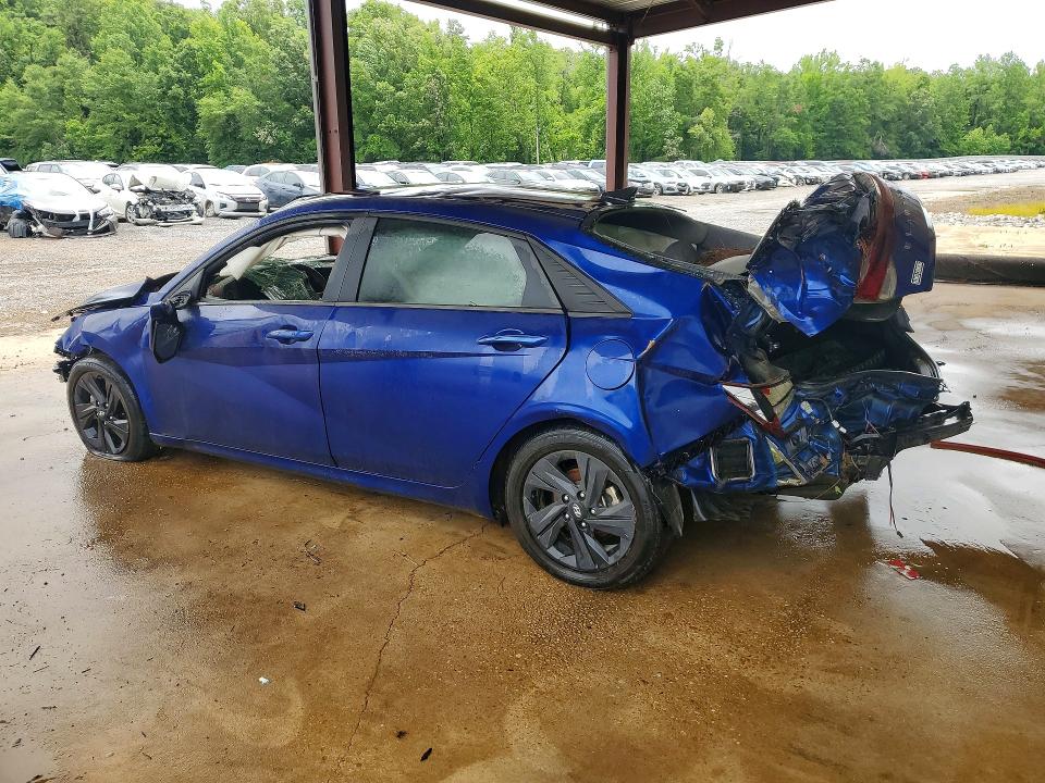 2022 Hyundai Elantra VIN 5NPLS4AG6NH057310 COPART salvage auction — REAR END, Ms - Certificate Of Title, sold $1,150 on 2026-07-02 (photo 2)