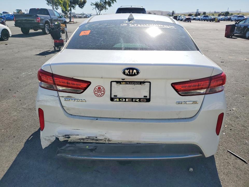 2018 Kia Optima VIN KNAGV4LD0J5025777 COPART salvage auction — VANDALISM, Ca - Salvage Certificate, sold $225 on 2026-07-20 (photo 6)
