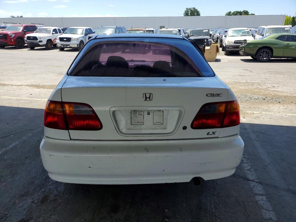 1999 Honda Civic VIN 2HGEJ6675XH553065 COPART salvage auction — SIDE, CA - SALVAGE CERTIFICATE, sold $100 on 2026-07-09 (photo 6)